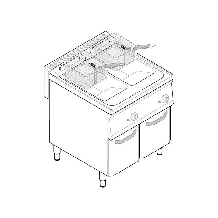 Friteuse Sur Coffre Gaz X Litres Commandes M Caniques Gamme