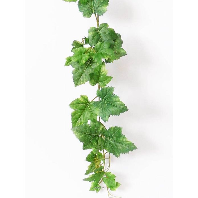 Guirlande de vigne artificielle L150 cm 74 grandes feuilles