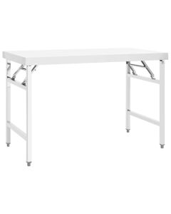 Table de travail pliable de cuisine 120x60x80 cm inox