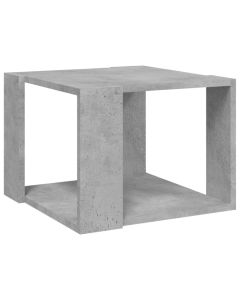 Table basse gris béton 40x40x30 cm bois d ingénierie