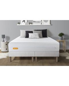 Matelas 180x200 + double sommiers 90x200 Memo Bio Mousse a memoire de forme 5 zones de confort Maxi epaisseur Dehoussable