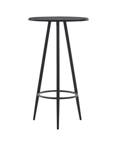 Table de bar noir en MDF de 60x107,5 cm pour cuisine et restaurant