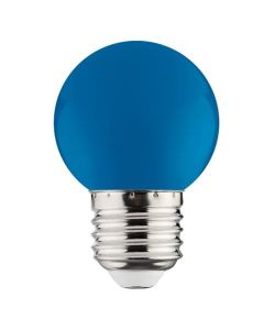 Ampoule LED globe bleu 1W (Eq. 8W) E27