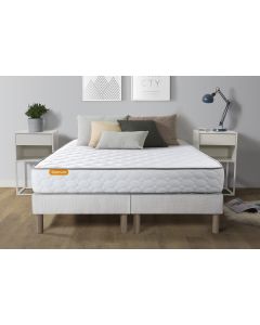 Ensemble matelas Memoire de forme 160x200 + double sommier 80x200 Memo