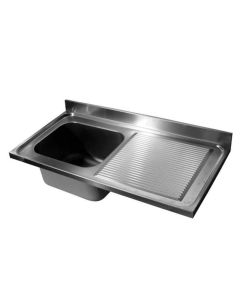 Plonge Evier Inox Gamme 700 - L 1200 mm - Combisteel