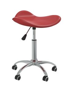 Chaise fauteuil siège de bureau informatique étude similicuir rouge