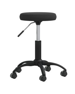 Chaise fauteuil siège pivotante de bureau informatique étude velours noir