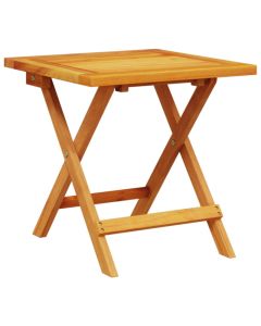 Table d'appoint de jardin en bois d'acacia massif 40x40x40 cm