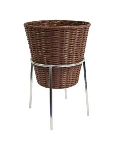 Bourriche polypropylène ronde + support +faux fond - Lot de 1