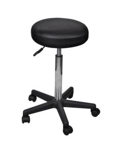 Tabouret de bureau noir moderne et confortable avec siège réglable en hauteur