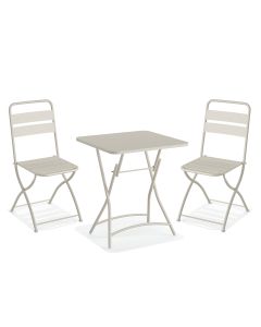 Set Bistro Table et 2 Chaises Breeze - Beige - Veba