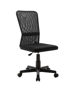 Chaise fauteuil siège de bureau informatique étude 44 x 52 x 100 cm tissu en maille noir